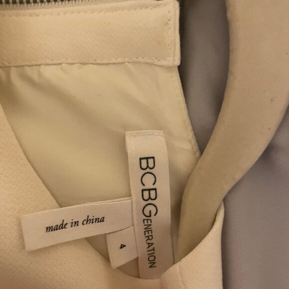 BCBG Generation Ivory Cut Out Mini Dress - Picture 3 of 3
